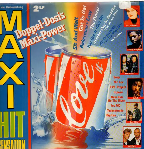 LISA STANSFIELD, SYDNEY YOUNGBLOOD, MILLI VANILLI, A.O. - Maxi Hit Sensation - Disque 33T x 2