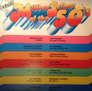 FRANKIE LANE, GUY MITCHELL, JOHNNY RAY - Million Sellers Of The 50's - LP