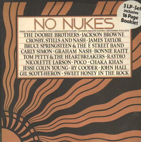 THE DOOBIE BROTHERS, JACKSON BROWNE - No Nukes (GATEFOLD + BOOKLET) - LP x 3