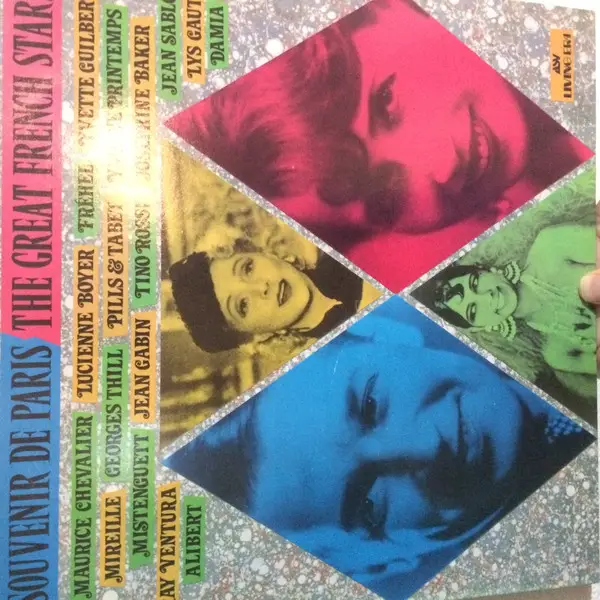 TINO ROSSI, JOSEPHINE BAKER, JEAN SABLON, A.O. - Souvenir De Paris (The Great French Stars) - Disque 33T