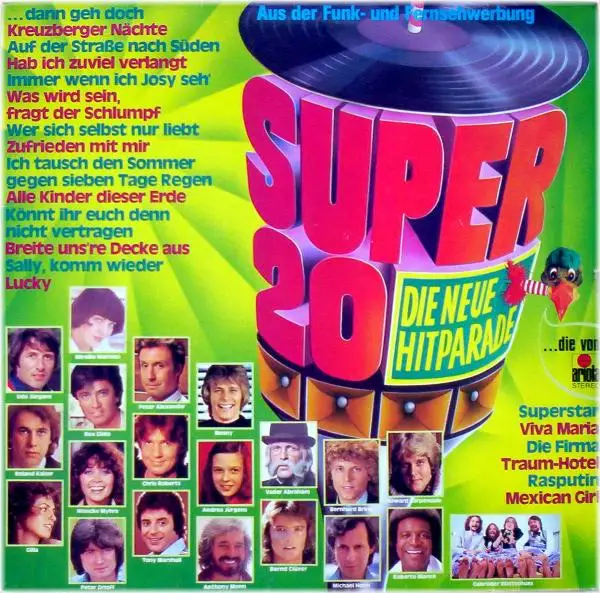 TONY MARSHALL / REX GILDO / GILLA / A.O. - Super 20 - Die Neue Hitparade - LP