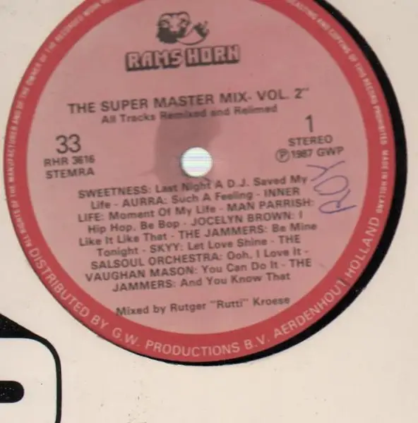 AURRA, VAUGHAN MASON, SKYY, SWEETNESS AND OTHER ARTISTS - The Super Master Mix Vol.2 - 12 inch x 1