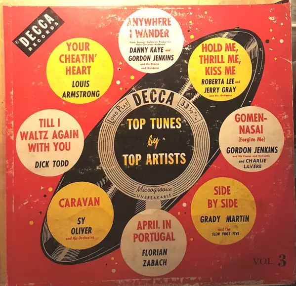 DICK TODD / LOUIS ARMSTRONG / FLORIAN ZABACH A.O. - Top Tunes By Top Artists Vol. 3 - 10 inch