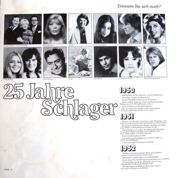 Peter Alexander, Katja Ebstein a.o. 25 Jahre Schlager