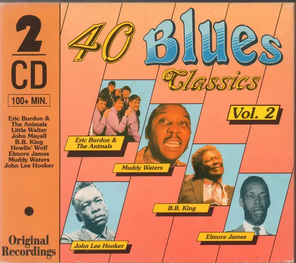 JOHN LEE HOOKER, BB KING, LITTLE WALTER - 40 Blues Classics Vol. 2 (FATBOX) - CD x 2