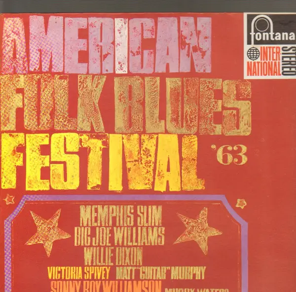 MEMPHIS SLIM, BIG JOE WILLIAMS, A.O. - American Folk Blues Festival 1963 - Disque 33T