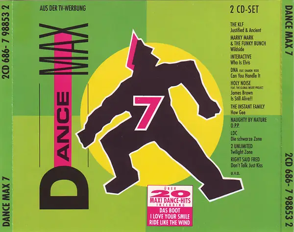 THE KLF / INTERACTIVE / 2 UNLIMITED A.O - Dance Max 7 - CD x 2