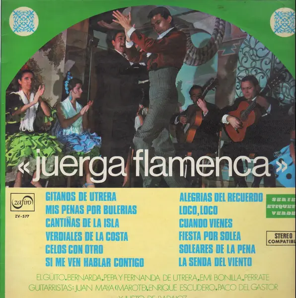 OCHAITA-VALERIO-SOLANO / T LORCA / ROMERO A.O. - Juerga Flamenca - Disque 33T