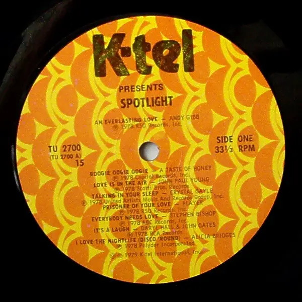 ANDY GIBB, PLAYER, COMMODORES, A.O. - Spotlight (NO COVER) - Disque 33T