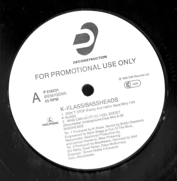 BASSHEADS / K-KLASS / ARRESTED DEVELOPMENT / DADDY FREDDY - Untitled - Disque Maxi x 1