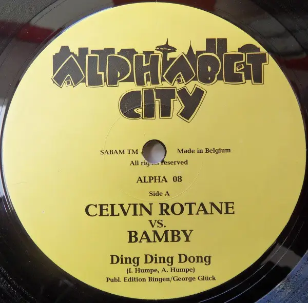 CELVIN ROTANE VS. BAMBY / MEL O'WEEN VS. ANDREAS DORAU - Ding Ding Dong / Die Sonne Scheint - Disque Maxi x 1