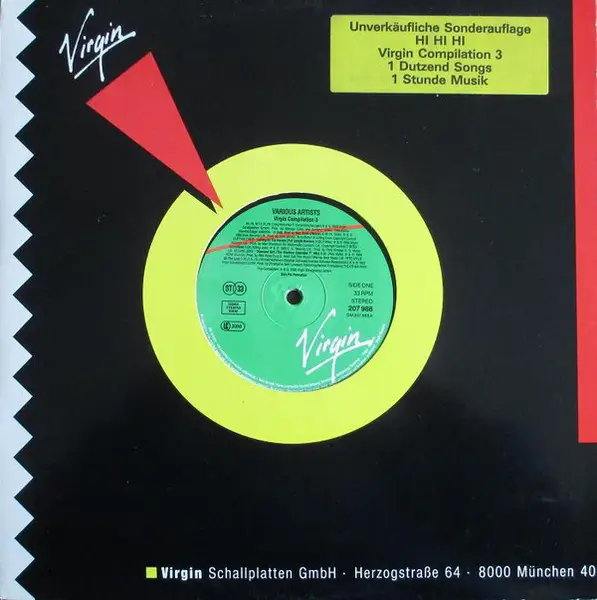 SANDRA, THE BIG DISH, A.O. - Virgin Compilation 3 - LP