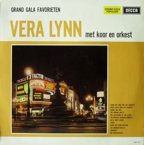 VERA LYNN - Grand Gala Favorieten - Disque 33T