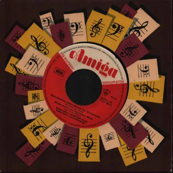 WALTRAUT SCHULZ & HERBERT ROTH MIT INSTRUMENTALGRUPPE HERBERT ROTH - Eine Schlittenfahrt Durch Den Winterwald / Wintersport Im Thüringer Wald / Der Jägersmann / Wenn Ich Dich Im Dirndl Seh' (MONO, COMPANY SLEEVE) - Disque 45T x 1