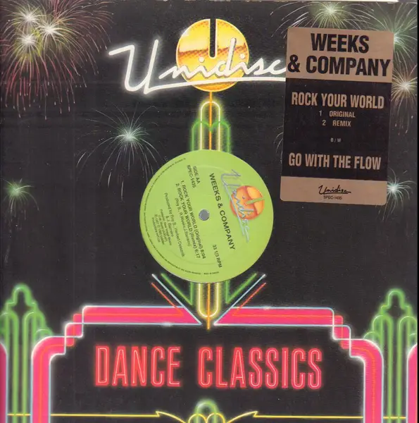 WEEKS & CO. - Go With The Flow / Rock Your World (GREEN LABEL) - Disque Maxi x 1