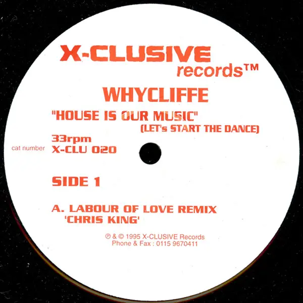 WHYCLIFFE - House Is Our Music - Disque Maxi x 2