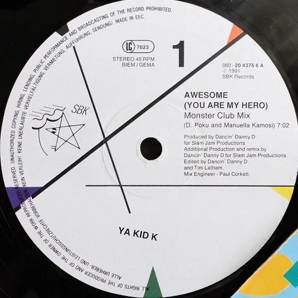 YA KID K - Awesome (You Are My Hero) (Remix Vol. 1) - 12 inch x 1