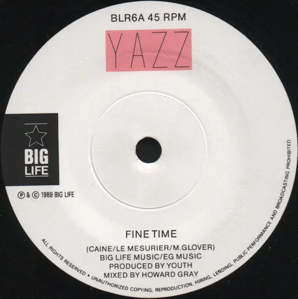 YAZZ - Fine Time - 7inch x 1
