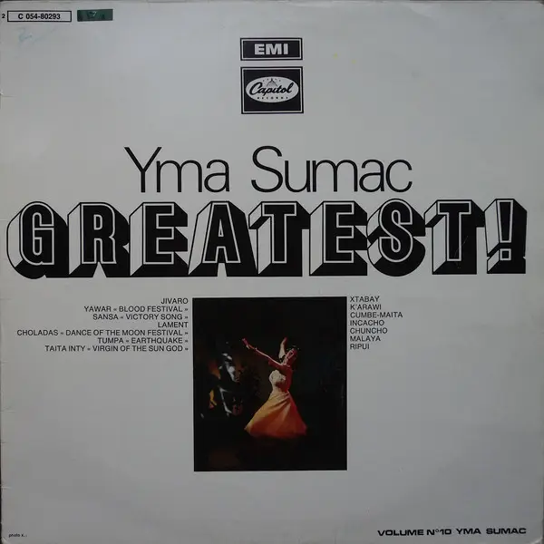 YMA SUMAC - Greatest! (Chanto Incas) - Disque 33T
