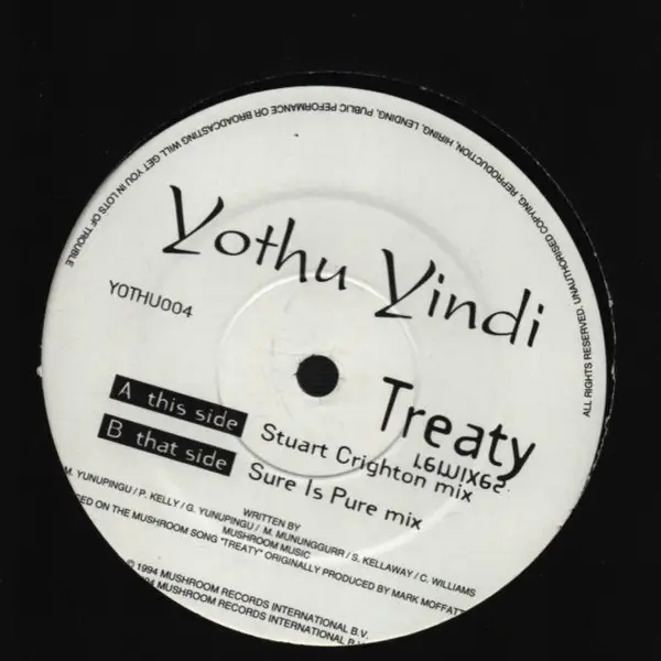 YOTHU YINDI - Treaty - Disque Maxi x 1