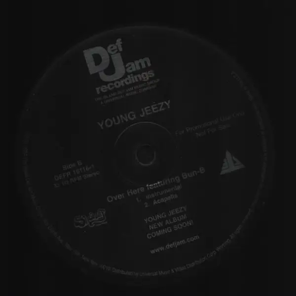 YOUNG JEEZY FEATURING BUN B - Over Here - Disque Maxi 45T