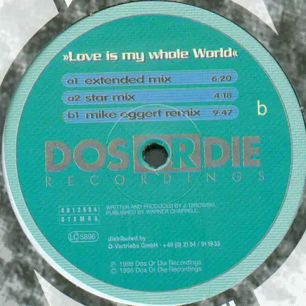 4 Tune Featuring Frankie McCoy - Love Is My Whole World