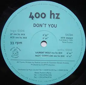 400 HZ - Don't You