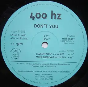 400 HZ - Don't You