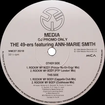 49ers Featuring Ann-Marie Smith - Rockin' My Body