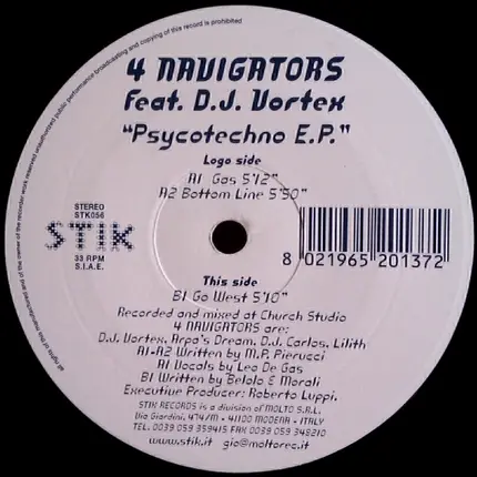 4 Navigators, DJ Vortex - Psycotechno E.P.