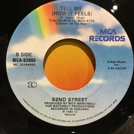 52nd Street - Tell Me (How It Feels)