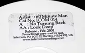 60 Minute Man - No Turning Back / Look Deep