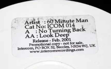 60 Minute Man - No Turning Back / Look Deep