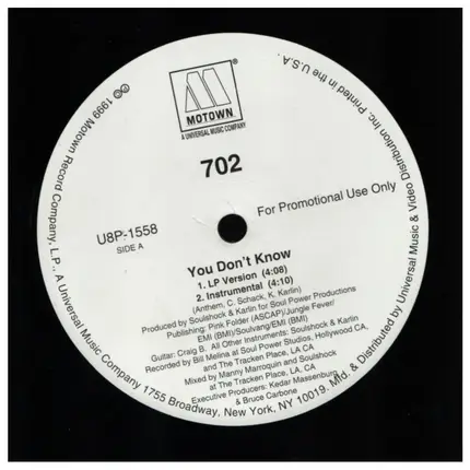 702 - You Don't Know
