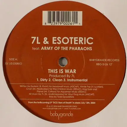 7L & Esoteric - This Is War / Rise Of The Rebel