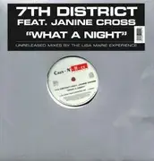 12inch Vinyl Single - 7th District Feat. Janine Cross - What A Night