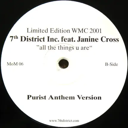 7th District Inc. Feat. Janine Cross - All The Things U Are
