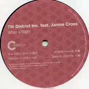 2 x 12inch Vinyl Single - 7th District Inc. Featuring Janine Cross - What A Night