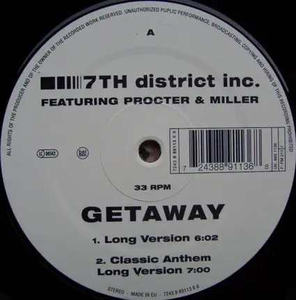 7th District Inc. - Getaway