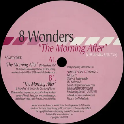 8 Wonders - The Morning After (The Remix Edition)