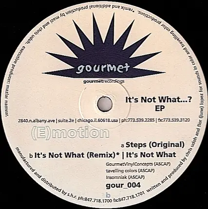 (E)motion - It's Not What...? EP