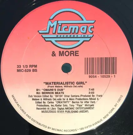 & More - Materialistic Girl