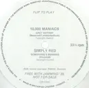 7'' - 10.000 Maniacs / Simply Red 10 - Split