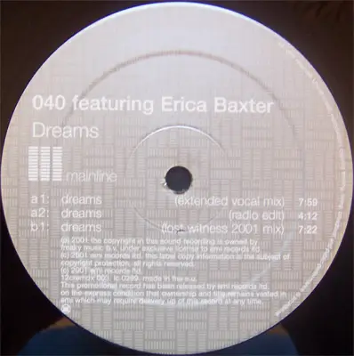 040 Featuring Erica Baxter - Dreams