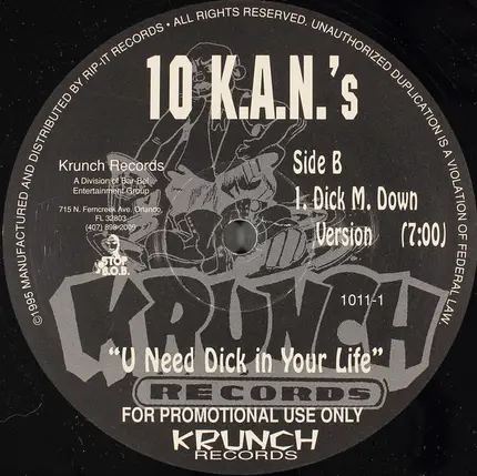 10 K.A.N.S. featuring Dick M. Down - U Need Dick In Your Life