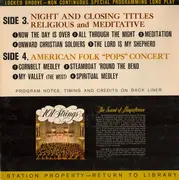 LP - 101 Strings - Night And Closing Titles Religious And Meditative / American Folk 'Pops' Concert