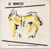7inch Vinyl Single - 15 Minutes - That's What You Always Say / Last Chance For You - 1st Press on Down There Records