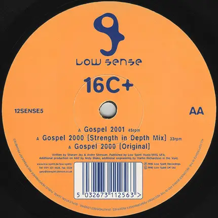 16c+ - Gospel 2001