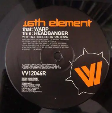 16th Element - Warp / Headbanger