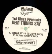 1st Klass - Dem Things Say
